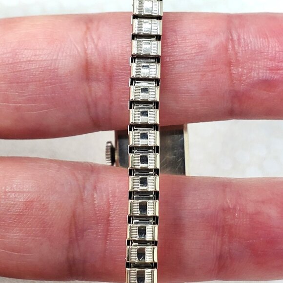 Speidel Hallmark 17 Jewel Yellow & White Gold Vintage Diamond Ladies Watch RUNS - Picture 9 of 16